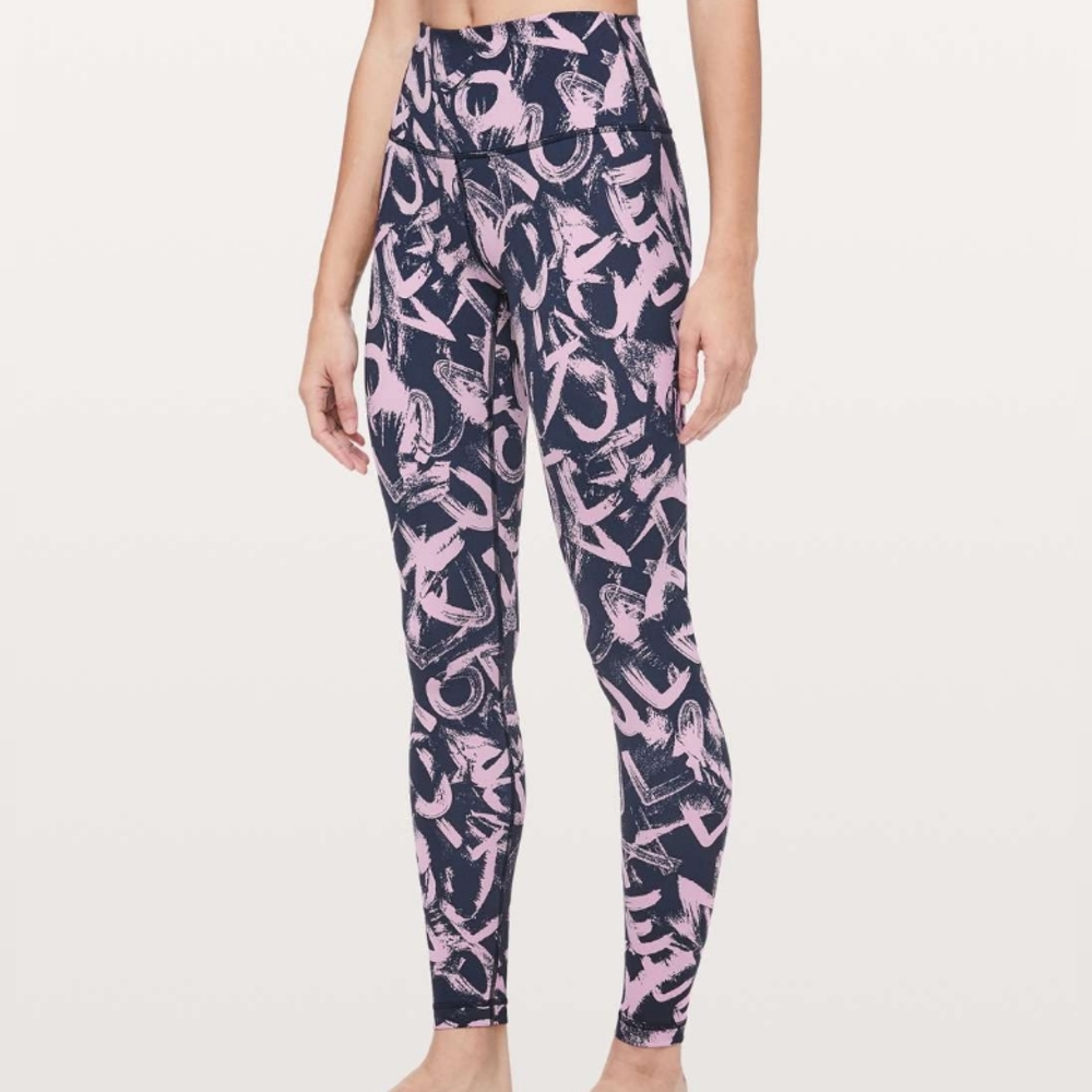 Lululemon Wunder Under High-Rise Graffiti Pop Tights